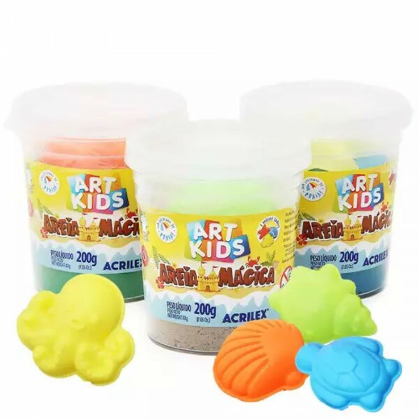 Areia Magica Sortida 200g Acrilex