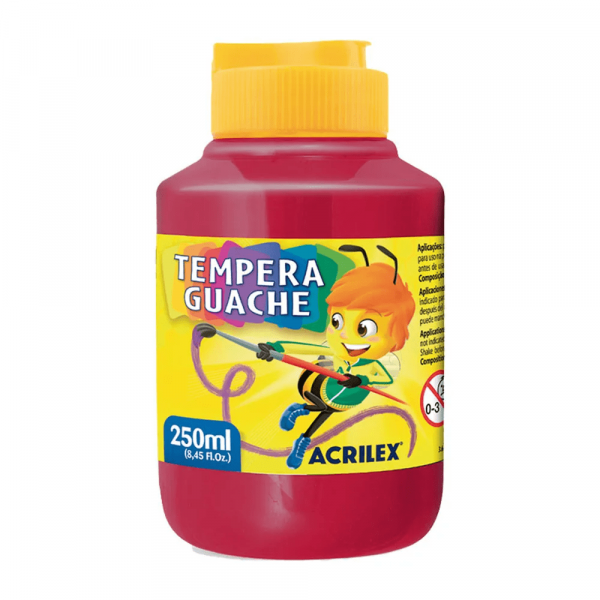 Tempera Guache Magenta 549 250ml - Acrilex Tempera Guache Magenta 549 250ml - Acrilex