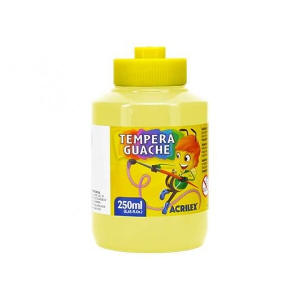 Tempera Guache Amarelo Limão 504 250ml - Acrilex