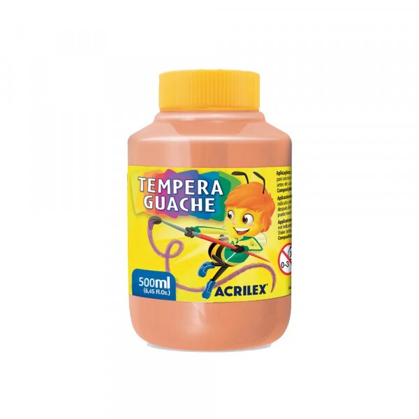 Tempera Guache Amarelo Pêssego 538 500ml - Acrilex Tempera Guache Amarelo Pêssego 538 500ml - Acrilex