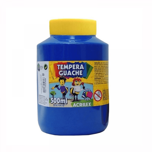 Tempera Guache Azul 559 500ml - Acrilex