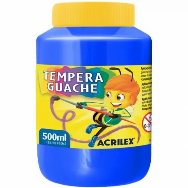 Tempera Guache Azul Turquesa 501 500ml - Acrilex