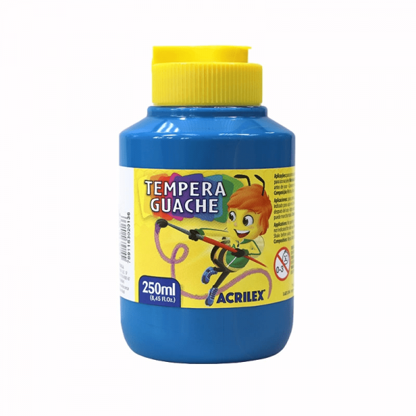 Tempera Guache Azul 559 250ml - Acrilex