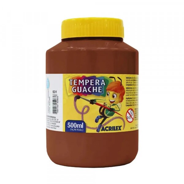 Tempera Guache Marrom 531 500ml - Acrilex