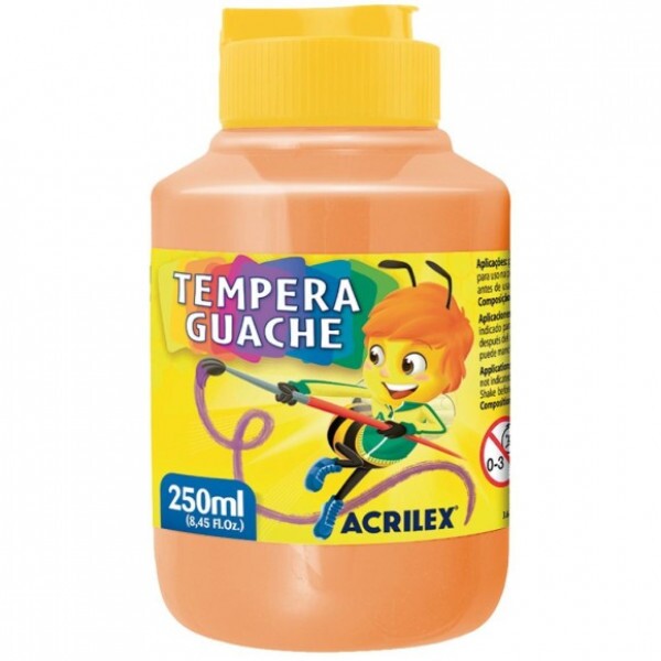 Tempera Guache Amarelo Pêssego 538 250ml - Acrilex