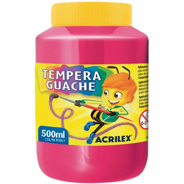 Tempera Guache Rosa 537 500ml - Acrilex