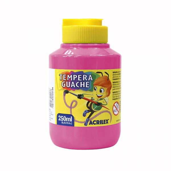 Tempera Guache Rosa 537 250ml - Acrilex Tempera Guache Rosa 537 250ml - Acrilex