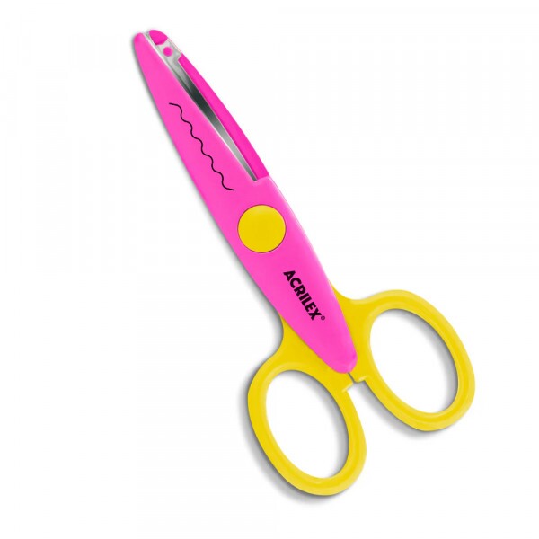 Tesoura Escolar Zig Zag - Acrilex Tesoura Escolar Zig Zag - Acrilex