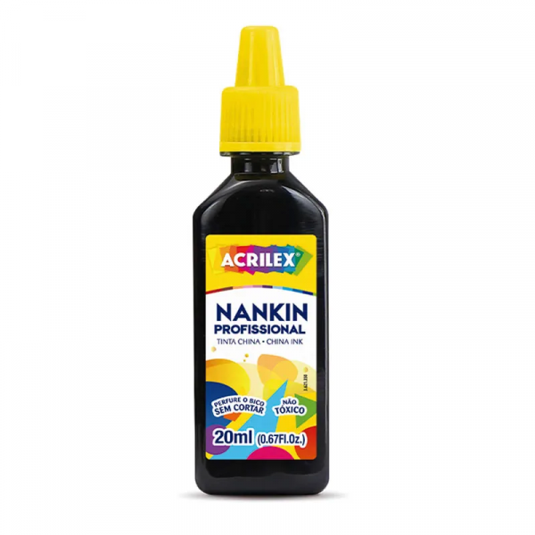 Tinta Nankin Preto 20ml - Acrilex
