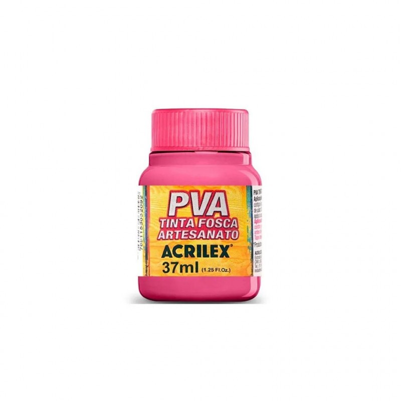 Tinta PVA Fosca Rosa Escuro - Acrilex Tinta PVA Fosca Rosa Escuro - Acrilex