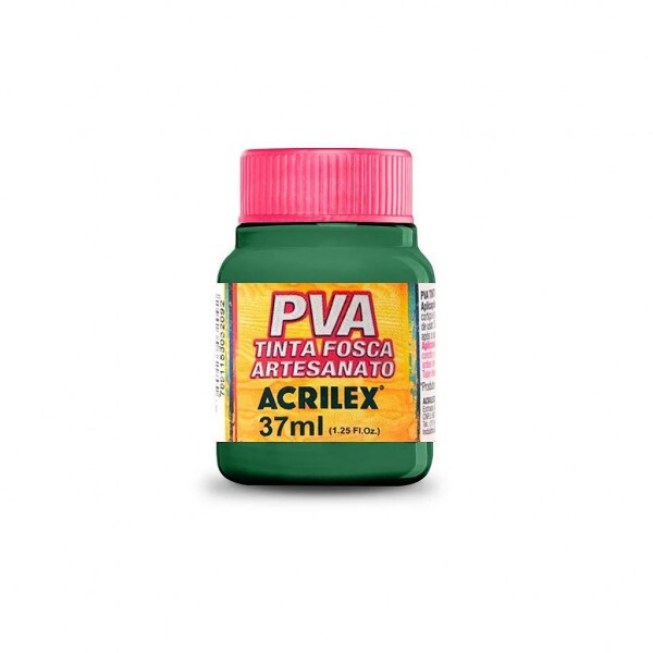 Tinta PVA Fosca Verde Musgo 37ml - Acrilex Tinta PVA Fosca Verde Musgo 37ml - Acrilex
