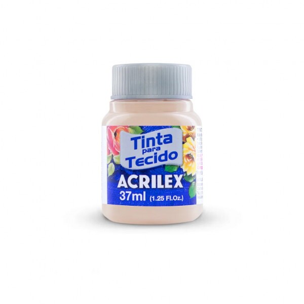 Tinta para Tecido Areia 37ml - Acrilex Tinta para Tecido Areia 37ml - Acrilex
