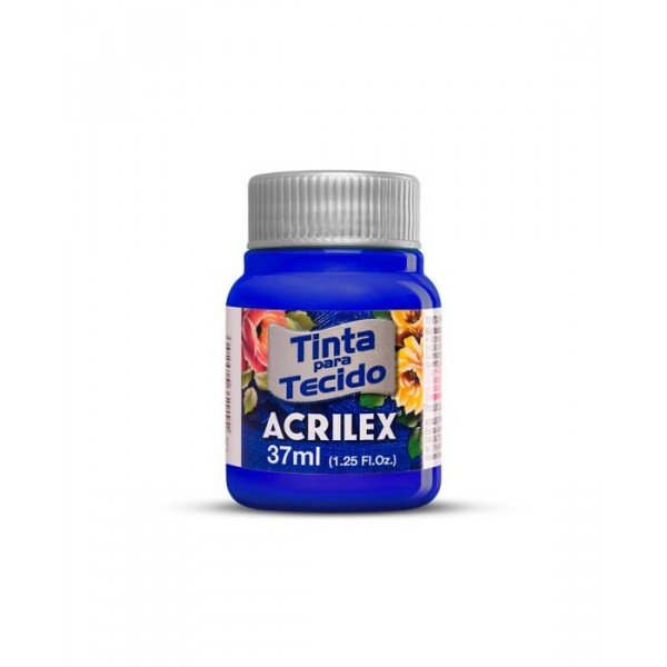 Tinta para Tecido Azul Turquesa 37ml - Acrilex Tinta para Tecido Azul Turquesa 37ml - Acrilex
