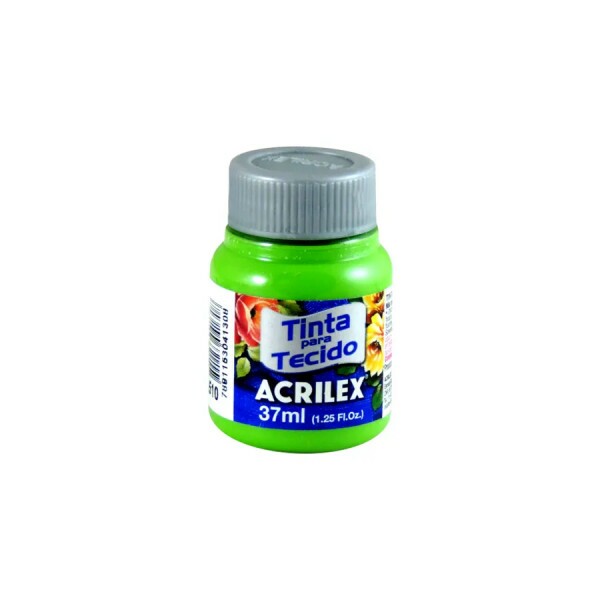 Tinta para Tecido Verde Folha 37ml - Acrilex Tinta para Tecido Verde Folha 37ml - Acrilex