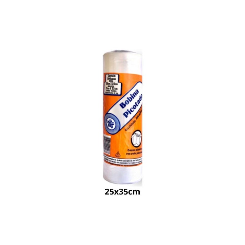 Bobina Picotada 25x35cm Com 500 Unidades Altaplast