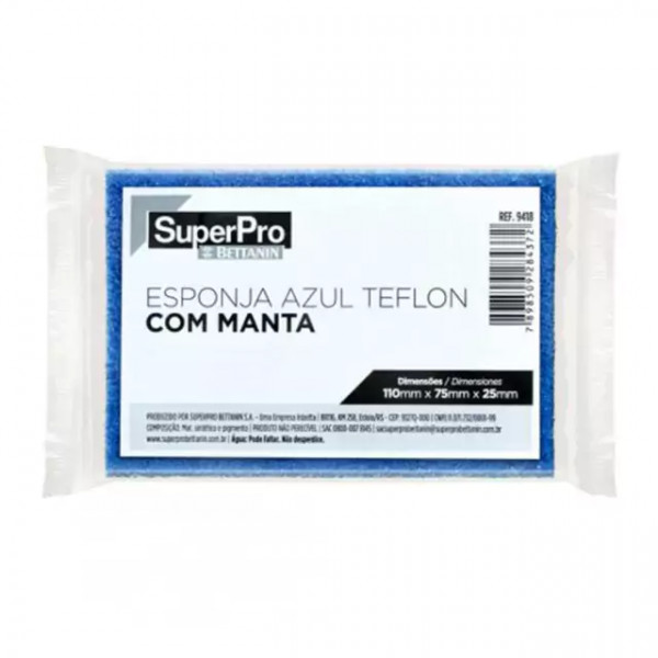 Esponja Azul Teflon com Manta - Bettani