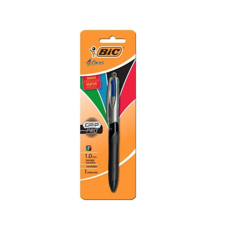 Caneta Grip Pro 4 cores Bic