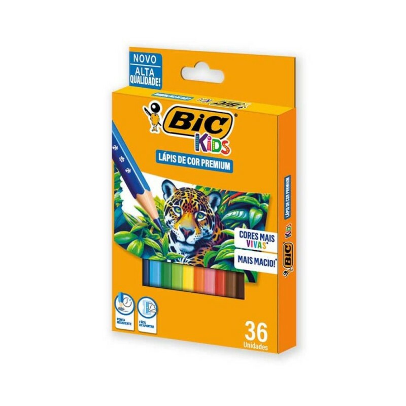 Lapis De Cor Premium 36 Cores Bic