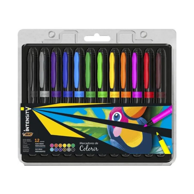 Marcadores Para Colorir  1.1mm Intensity 12 Cores Bic