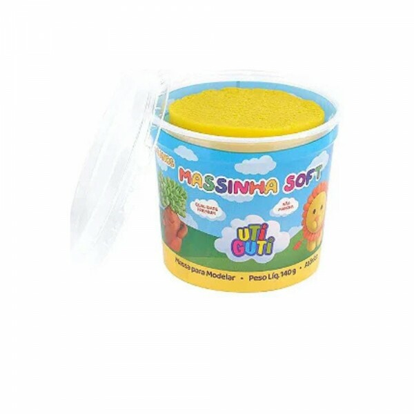 Massinha De Modelar Soft 140g Amarelo Uti Guti                         