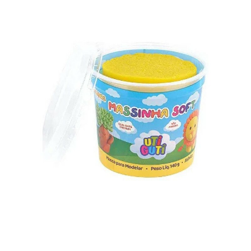Massinha De Modelar Soft 140g Amarelo Uti Guti                         