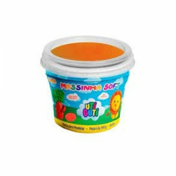 Massinha De Modelar Soft 140g Laranja Uti Guti                         