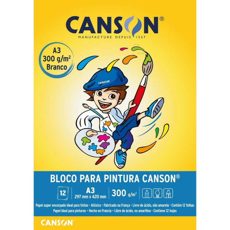 Bloco Pintura A3 300g - c/12 folhas - Canson