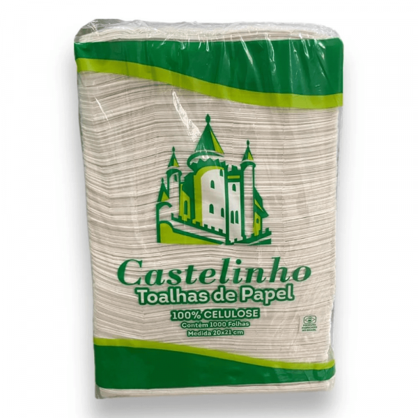 Toalha de Papel Interfolhada 1000 Folhas - Castelinho Toalha de Papel Interfolhada 1000 Folhas - Castelinho