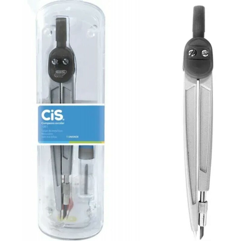 Compasso Metálico Escolar 106S - Cis