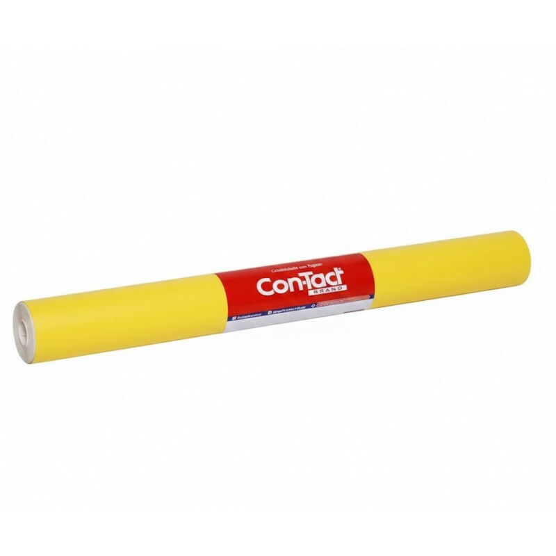 Papel Contact Amarelo Fosco 45cmX2m - Contact