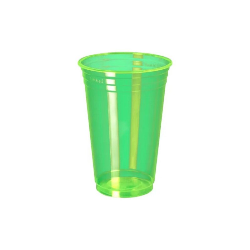 Copo Neon 300ml 25 Unidades Verde Limao Copobras
