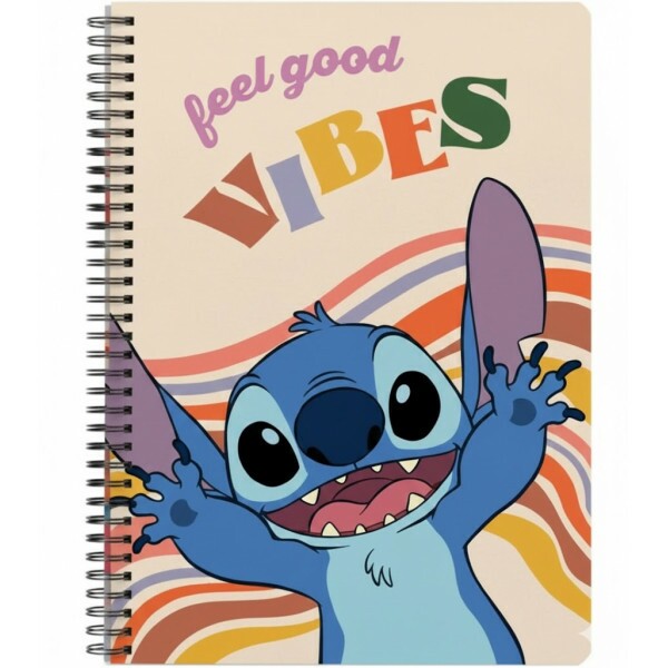 Caderno Stitch Feel Good Vibes 1 Matéria 215mmX275mm - Culturama Caderno Stitch Feel Good Vibes 1 Matéria 215mmX275mm - Culturama