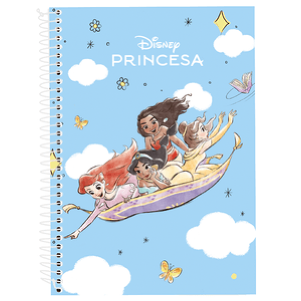 Caderno 1 Disney Princesa 10 Matéria 200mmX275mm - Culturama Caderno 1 Disney Princesa 10 Matéria 200mmX275mm - Culturama