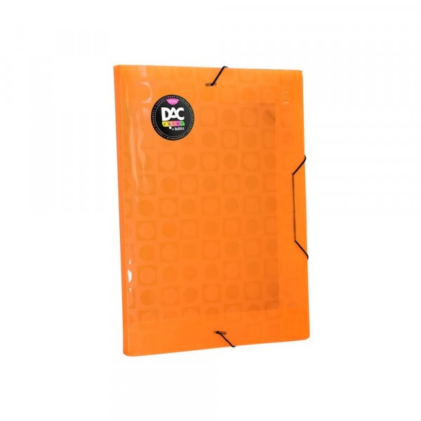 Pasta Aba Plastica Bubble Laranja 332x232mm Lombo 2cm Dac