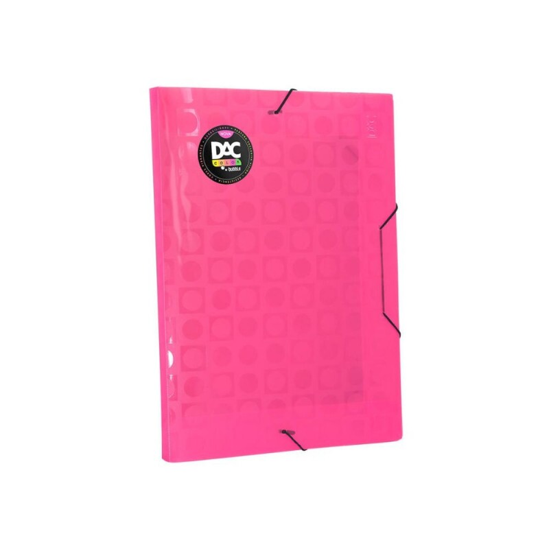 Pasta Aba Plastica Bubble Rosa 332x232mm Lombo 2cm Dac