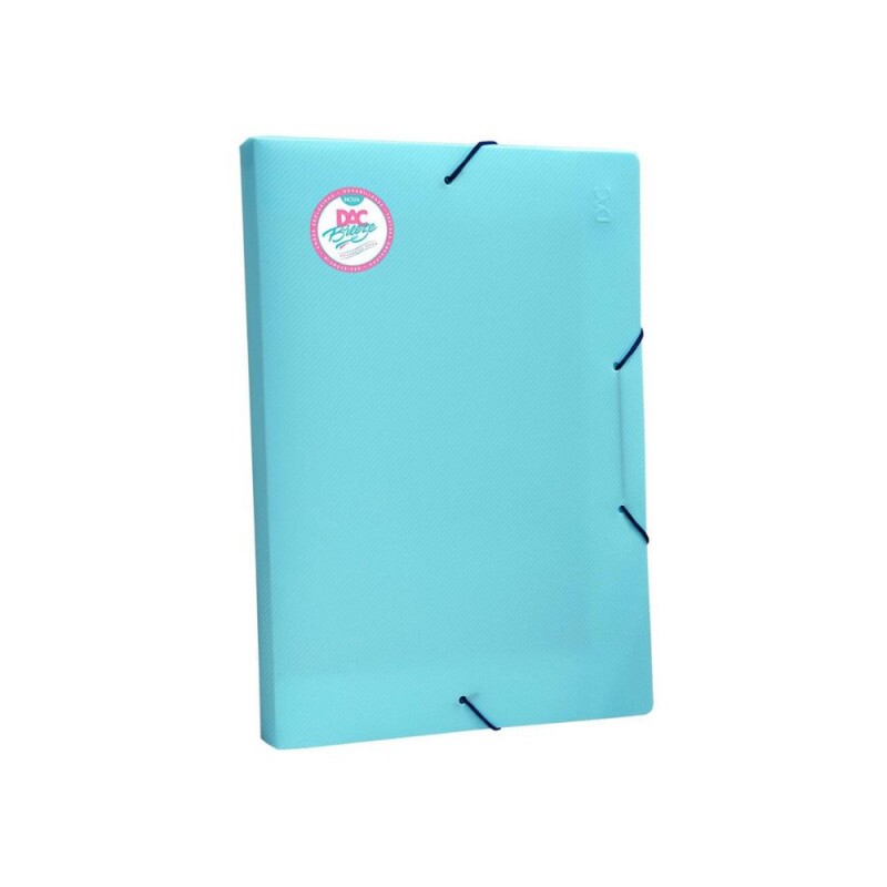 Pasta Aba Plastica Breeze Azul 332x232mm Lombo 2cm Dac