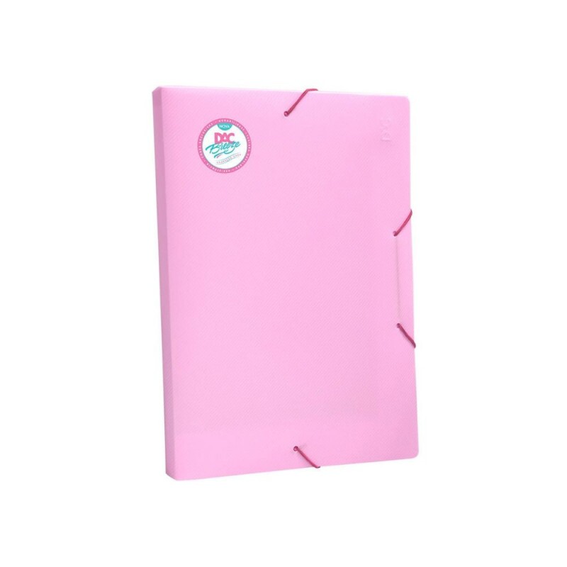 Pasta Aba Plastica Breeze Rosa 332x232mm Lombo 2cm Dac
