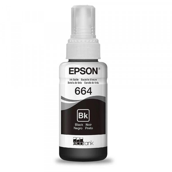 Refil De Tinta Epson T664-120 Preto