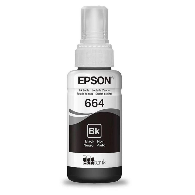 Refil De Tinta Epson T664-120 Preto