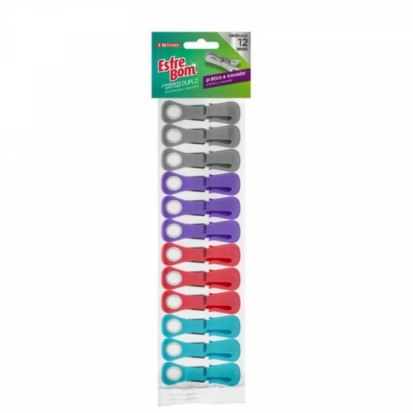 Pregador com Gancho 12 Unidades - EsfreBom