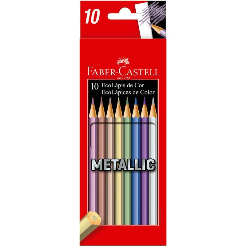 Lápis de Cor Metallic 10 Cores - Faber Castell