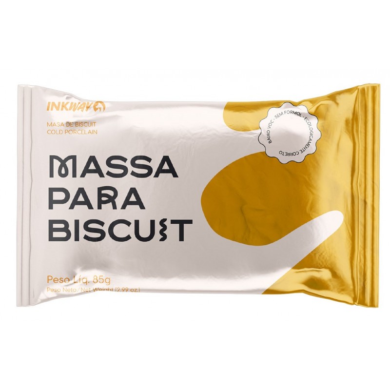 Massa Biscuit Amarelo Ouro 85g - Inkway Massa Biscuit Amarelo Ouro 85g - Inkway