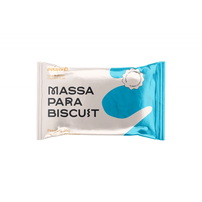 Massa Biscuit Azul Celeste 85g - Inkway Massa Biscuit Azul Celeste 85g - Inkway