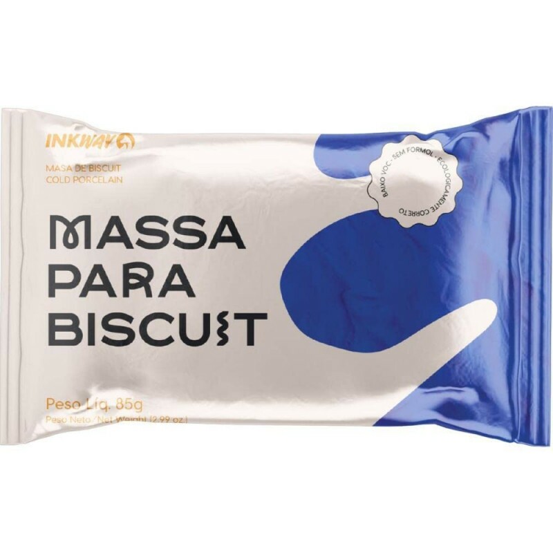 Massa Biscuit Azul Cobalto 85g - Inkway Massa Biscuit Azul Cobalto 85g - Inkway