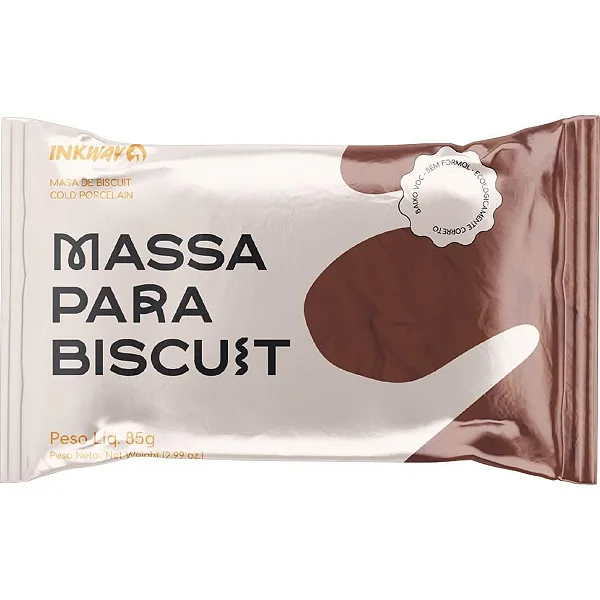 Massa Biscuit Marrom Terra 85g - Inkway
