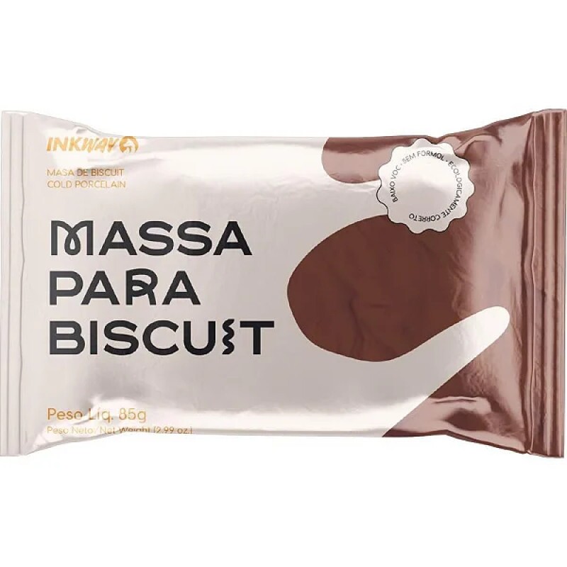 Massa Biscuit Marrom Terra 85g - Inkway Massa Biscuit Marrom Terra 85g - Inkway