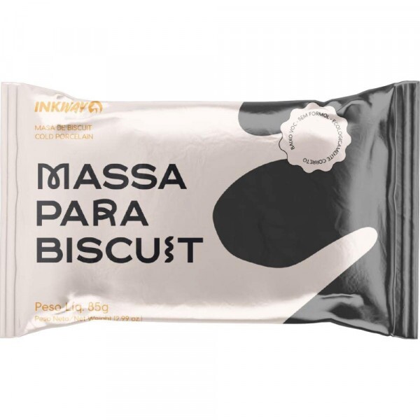 Massa Biscuit Preta 85g - Inkway Massa Biscuit Preta 85g - Inkway