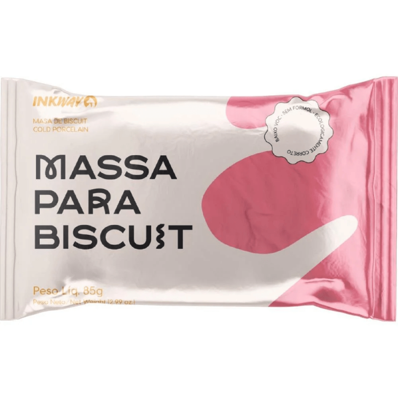 Massa Biscuit Rosa 85g - Inkway Massa Biscuit Rosa 85g - Inkway