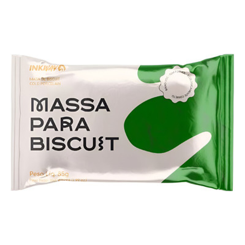 Massa Biscuit Verde Bandeira 85g - Inkway Massa Biscuit Verde Bandeira 85g - Inkway