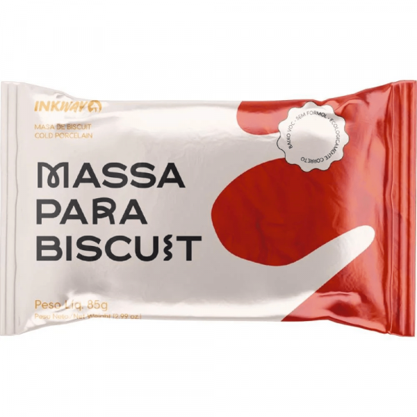 Massa Biscuit Vermelho Chinês 85g - Inkway Massa Biscuit Vermelho Chinês 85g - Inkway